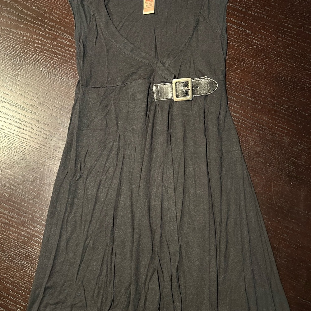 Miss Sixty Charcoal Mini Dress with Buckle